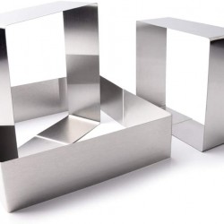 Square stainless steel mousse ring cake mold