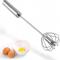 Hand Push Whisk Blender Stainless Steel Egg Beater Whisk