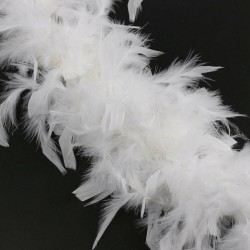 2M Christmas Tree Decoration White Feather Boa Strip Party Garland Fancy Party