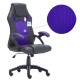 JL Comfurni Racing Gaming Chair/ Computer Chair/Mesh Office Chair - Purple(A05PP)