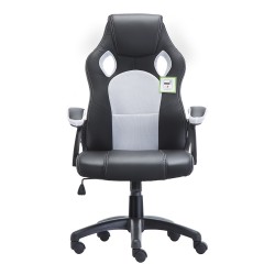 JL Comfurni Racing Gaming Chair/ Computer Chair/Mesh Office Chair - White(A05W)