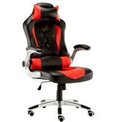 JL Comfurni Racing Gaming Chair/ Computer Chair/ PU Leather Office Chair - Red