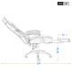 X Series White | Gaming Office Chair With Footrest/Computer Chairs/ Swivel Leather Desk Chair