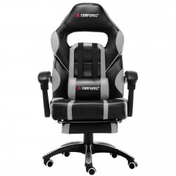 X Series Grey | Gaming Office Chair With Footrest/Computer Chairs/ Swivel Leather Desk Chair