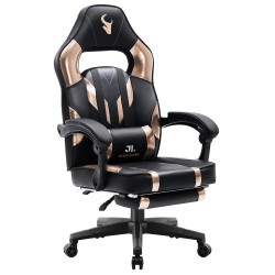 HALO Series Bright Gold| Gaming Office Gaming Chair/Footrest Chair/ Office Computer Desk Chair