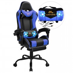 Constellation Series Blue | Gaming Chair with Footrest/Computer Chairs/ Swivel Leather Desk Chair