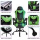 Constellation Series Green | Gaming Chair with Footrest/Computer Chairs/ Swivel Leather Desk Chair