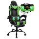 Constellation Series Green | Gaming Chair with Footrest/Computer Chairs/ Swivel Leather Desk Chair
