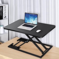 JL Comfurni|Workstations Riser|Home Office Computer Desk for Monitor Laptop Adjustable Height with Gas Spring Riser