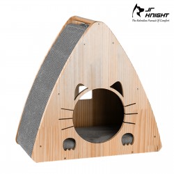 Wooden Cat Bed Cat House Scratching Post for Furniture Protection