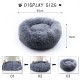 Cat Bed Pet Bed Fluffy Plush Pet Bed Cushion Cuddle Cozy Pet Nest Pet Sofa Round Basket Bed Sleeping Bed Mat 