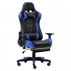 Classic Blue | Gaming Chair with Footrest/Computer Chair