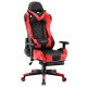Athena Argyle Red | Gaming Chair With Footrest/Computer Desk Chair