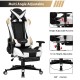 Athena Argyle Series | Gaming Chair with footrest /Computer Chairs/ Swivel Leather Desk Chair
