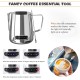Vinekraft Milk Jug 600ml, Stainless Steel Milk Frothing Pitcher with Thermometer & Latte Decorating Art Pen for Coffee Machine