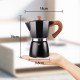 Vinekraft Moka Pot, Espresso Maker, ‎Aluminium Stove Top Coffee Maker with a Coffee Clip Spoon, 300ml/6 Cups