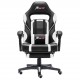 Ergonomic Gaming Chair with Footrest, Home Office Computer Executive Swivel Chair with Lumbar Support