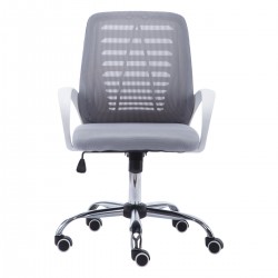 Ergonomic  Home Office Mesh Chair with Rocking Control - Grey