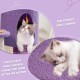JR Knight Cat Tree Cat Tower Cat Condo with Cat Scratching Post-Purple & Pink 140cm/55in