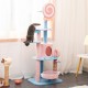 JR Knight Cat Tree Cat Tower Cat Condo with Cat Scratching Post-Pink & Blue 152cm/60in
